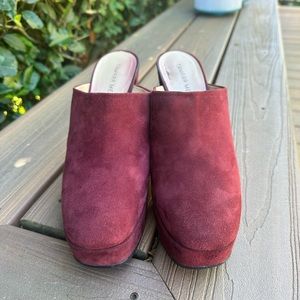 Tamara Mellon platform suede clog -size 39